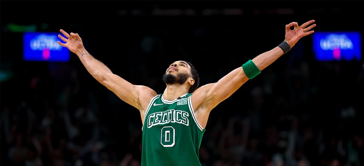 Jason Tatum tem sido uma das estrelas do Boston Celtics nesta temporada e pode conseguir seu primeiro título da NBA (Foto: nba.com)