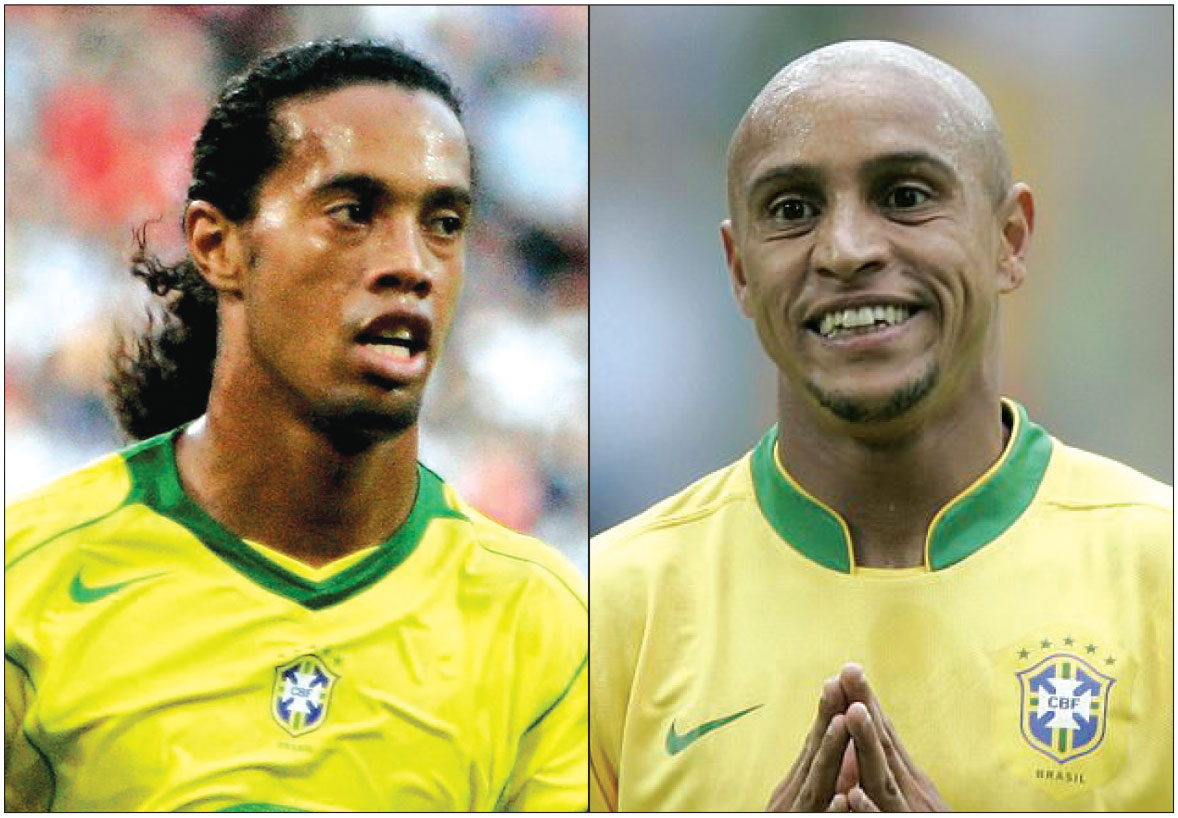 Ronaldinho Gaúcho e Roberto Carlos prometem reviver os bons tempos da Seleção Brasileira (Foto: starsandstripesfc.com/AP)