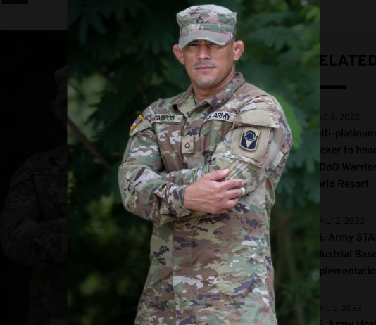 Elioenai Campos é membro do 1-167º Batalhão de Infantaria da Guarda Nacional do Alabama (foto: US Army)