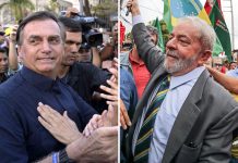 Bolsonaro e Lula protagonizam a disputa eleitoral para presidente do Brasil (Fotos: Instituto Lula e AP)