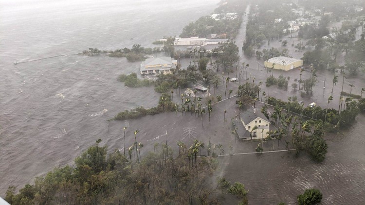 Ainda é cedo para calcular o prejuízo e as mortes no estado causadas pela passagem do furacão Ian, mas a previsão é que ultrapasse os $4 bilhões (Foto: wtsp.com)