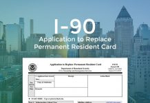 Residentes permanentes legais que apresentarem corretamente o Formulário I-90 para renovar um Green Card expirado ou vencido podem receber esta extensão (Imagem: usa-immigrations.com)