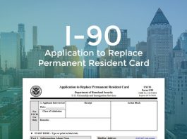 Residentes permanentes legais que apresentarem corretamente o Formulário I-90 para renovar um Green Card expirado ou vencido podem receber esta extensão (Imagem: usa-immigrations.com)