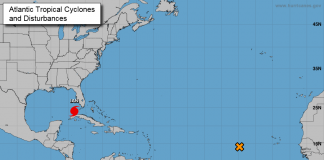 No boletim das 5:00 p.m., desta terça-feira (27), o Centro Nacional de Furacões (NHC) disse que o furacão Ian deve trazer níveis históricos de maré alta para a área de Sarasota (Imagem: NHC)