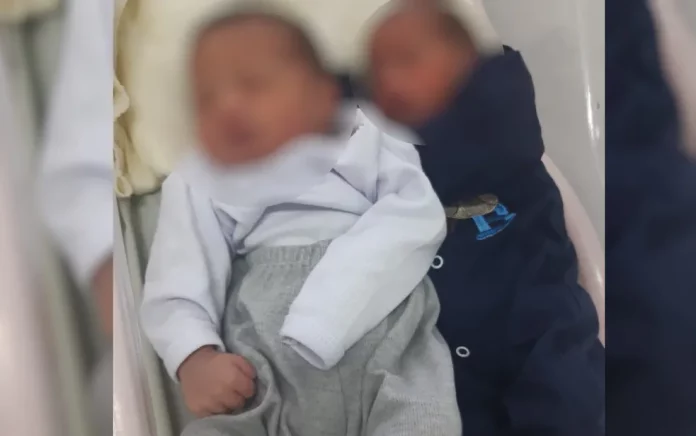 Gêmeos de pais diferentes nascem em Mineiros, Goiás (Foto: Reprodução/Redes Sociais)