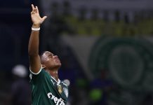 Endrick se torna o jogador mais novo a atuar pelo Palmeiras (Foto: Cesar Greco)