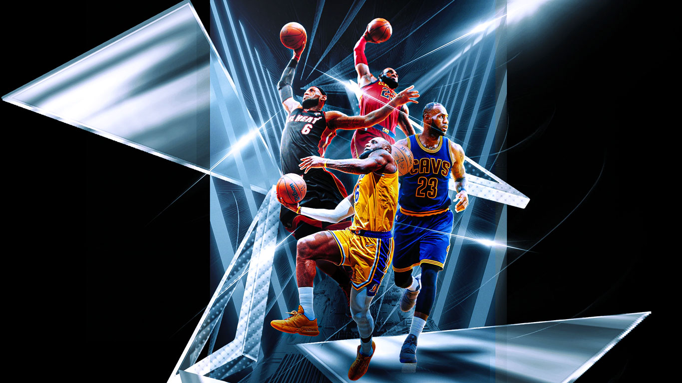 LeBron James, que foi campeão no Miami Heat, Cleveland Cavaliers e Los Angeles Lakers, pode ser o maior pontuador da história da NBA nesta temporada (Foto: nba.com)