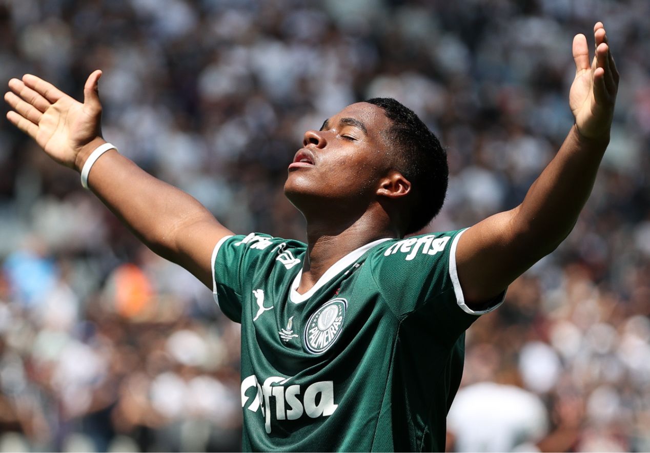 O garoto Endrick surge como a maior promessa do futebol brasileiro depois de Neymar (Foto: Cesar Greco/Palmeiras)