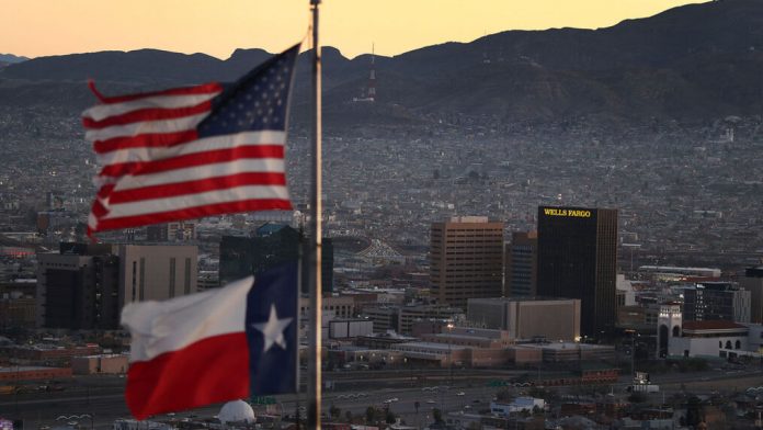 Cidade de El Paso, no Texas, possui 30% da população imigrante (foto: Wikimedia)