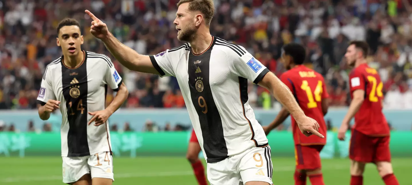 Füllkrug saiu do banco de reservas para garantir o empate da Alemanha diante da poderosa Espanha (Foto: FIFA)