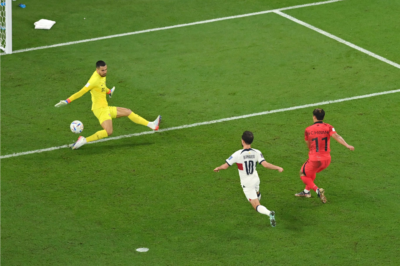 Este gol marcado por Hwang Hee-Chan nos acréscimos garantiu a presença da Coreia do Sul nas oitavas de final da Copa do Mundo Catar 2022 (Foto: FIFA)
