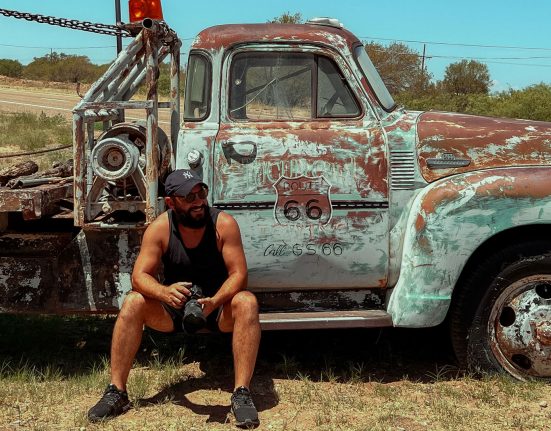 O fotógrafo brasileiro Marcelo JS atravessou de carro a famosa Rota 66 (Foto: Marcelo JS)