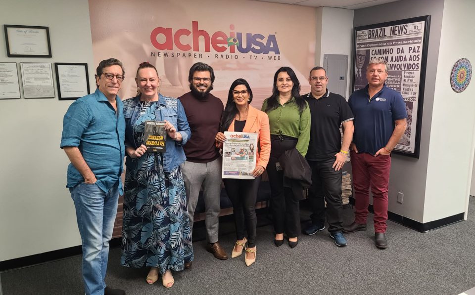 Jorge e Esterliz Nunes, Marcelo Bianchini, Lu Cavalcante, Silvana Rosa, Luciano Cavalcante e Silvio Meneghello (Foto: AcheiUSA)