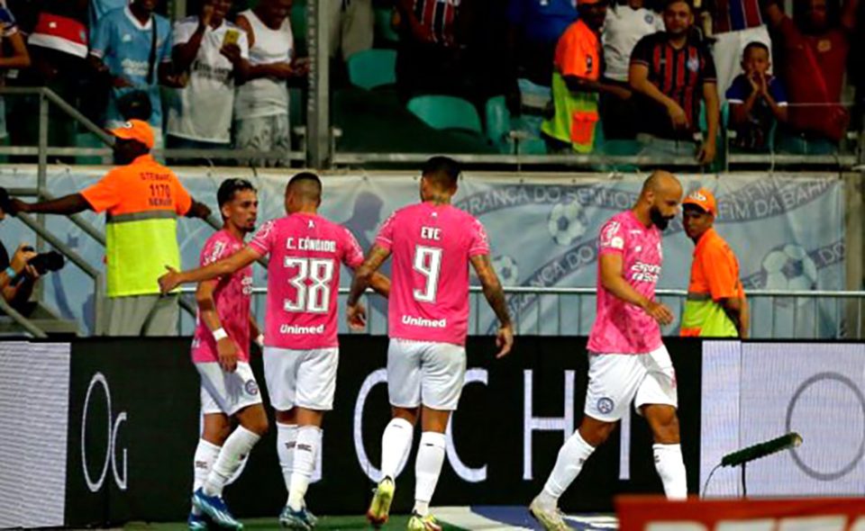 Biel fez o gol da vitória do Bahia sobre o Internacional na Fonte Nova (Foto: Assessoria de Comunicação/EC Bahia)