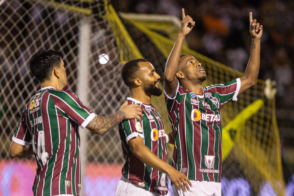 Keno anotou dois gols na vitória sobre o Goiás, depois de muito tempo sem marcar (Foto: Marcelo Gonçalves/Fluminense)