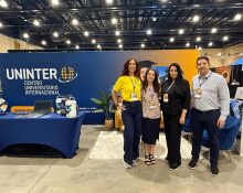 Equipe Uninter USA: Isabel Flores, Elisangela Libby, Flavia Andrade e Fabiano Ozique