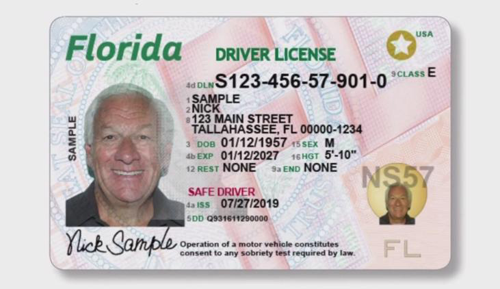 Todos os passageiros maiores de 18 anos serão obrigados a apresentar a Real ID ou outra forma de documento aceitável pelo TSA (Foto: FLDHSMV)