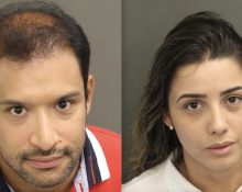 Antônio Vinicius De Novais Cardoso e Gessyca Rairiny Martins enfrentam acusações que podem resultar em multa e até cinco anos de prisão (Foto: Orange County Corrections Dept)