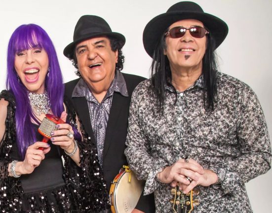 No palco estarão os membros originais Baby do Brasil, Pepeu Gomes e Paulinho Boca de Cantor cantando sucessos como “A Menina Dança” (Foto: Divulgação)