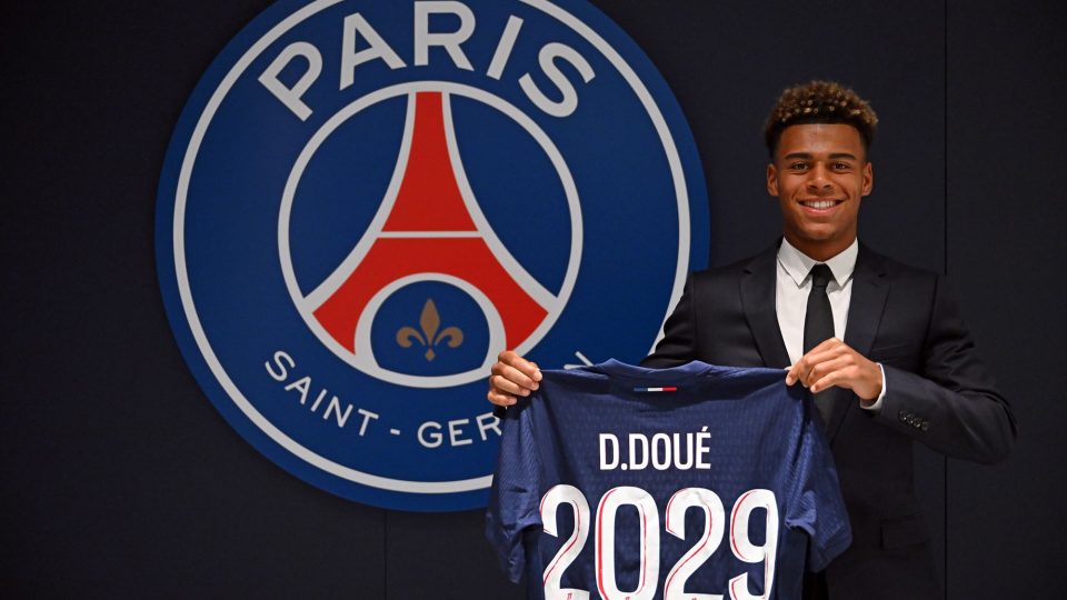 Desiré doué foi a estrela da‌ vitória do ⁤PSG (Foto: Paris Saint-Germain)