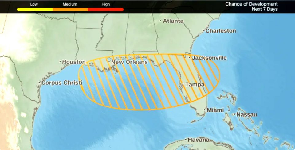 "Dexter" pode ser a próxima tempestade tropical (Foto NOAA)