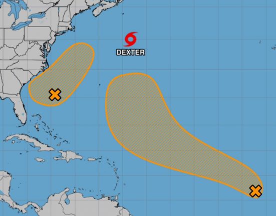 Os meteorologistas alertam para instabilidade no centro e sul da Flórida, e orientam a população costeira a acompanhar os boletins oficiais (Foto: NHC)