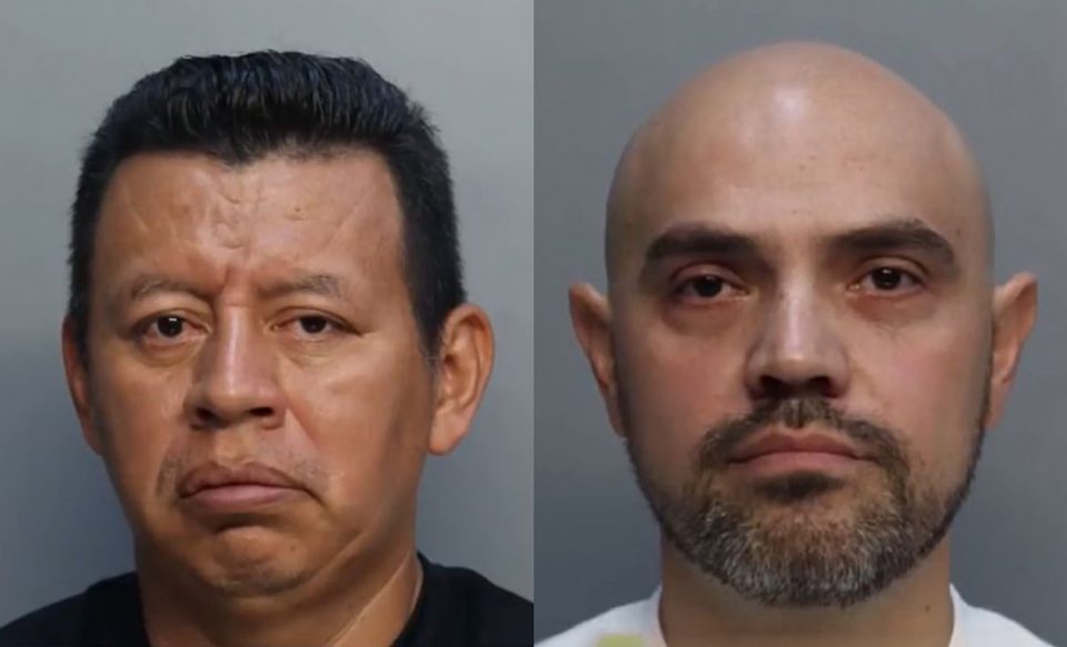 Ambos os suspeitos são imigrantes. Nelson David Ochoa Vasquez (à esquerda) é natural da Guatemala, e Ismer Gonzalez (à direita), de Cuba (Foto: Reprodução TV)