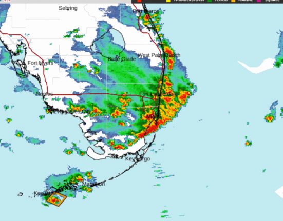 (Foto: reprodução radar do NWS)