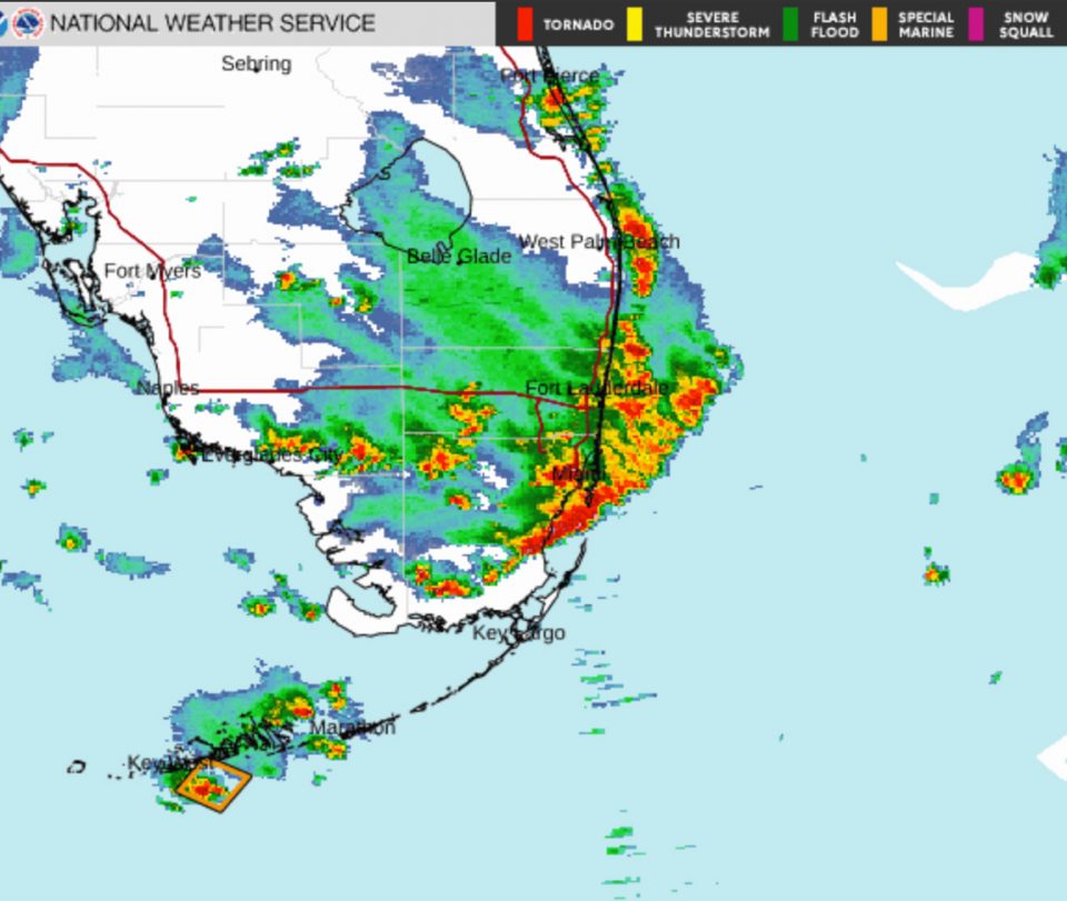 (Foto: reprodução radar do NWS)