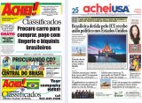A capa número 1 e a capa de uma das edições mais recentes do AcheiUSA, número 1.100 (Foto: AcheiUSA)