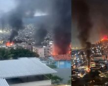 Após a operação, a cidade permanece com vias expressas, como a Linha Amarela e a Avenida Brasil, com trechos bloqueados. Escolas, universidades e serviços públicos nas áreas afetadas suspenderam as atividades (Foto: Redes sociais)