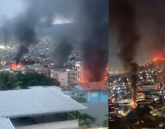 Após a operação, a cidade permanece com vias expressas, como a Linha Amarela e a Avenida Brasil, com trechos bloqueados. Escolas, universidades e serviços públicos nas áreas afetadas suspenderam as atividades (Foto: Redes sociais)