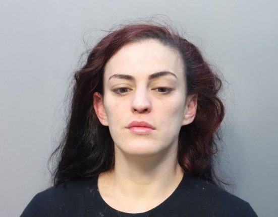 Amy é acusada de negligência infantil sem danos corporais, e a Justiça fixou fiança de $ 3.000 (Foto: Miami-Dade Corrections)