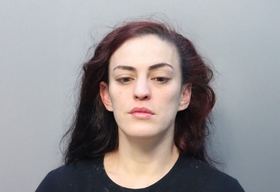 Amy é acusada de negligência infantil sem danos corporais, e a Justiça fixou fiança de $ 3.000 (Foto: Miami-Dade Corrections)