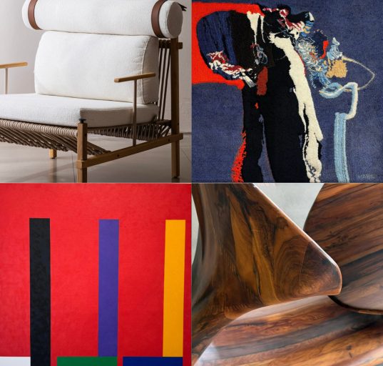 A mostra reúne peças icônicas do design moderno brasileiro – dos anos 1940 a 1970 – ao lado de criações contemporâneas que reinterpretam essa herança com novas linguagens, tecnologias e materiais (Fotos: Divulgação)