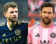 Muller e Messi: os craques se enfrentam neste sábado, na final da MLS (Foto: Facebook e Wikimedia)