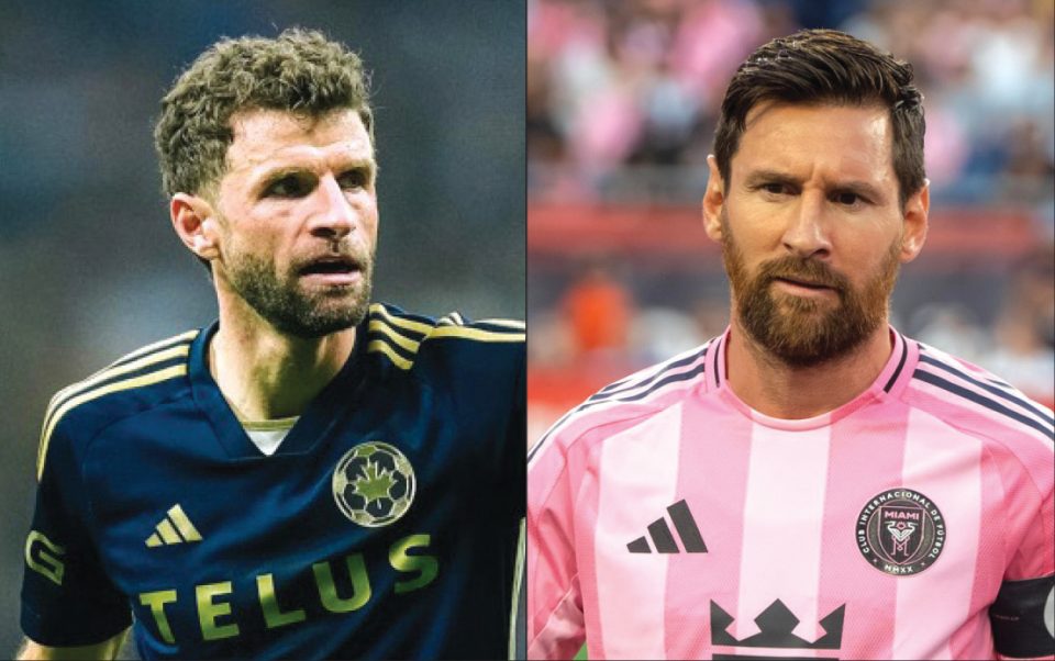 Muller e Messi: os craques se enfrentam neste sábado, na final da MLS (Foto: Facebook e Wikimedia)