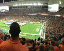 A final será no Hard Rock Stadium, casa do Miami Hurricanes (Foto: Wikimedia)