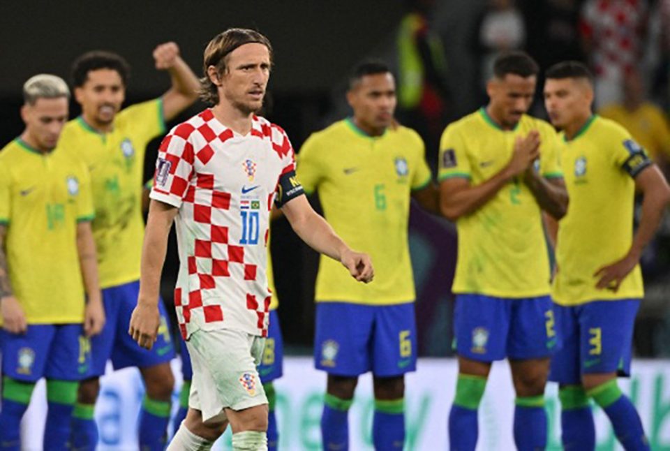 A Croácia, de Modric, eliminou o Brasil na Copa de 2022 (Foto: Youtube)