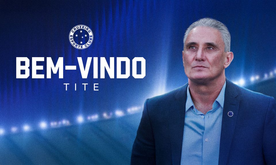 Tite, agora técnico do Cruzeiro, tem o desafio de colocar o time mineiro no caminho dos títulos, desbancando Flamengo e Palmeiras (Foto: Cruzeiro)