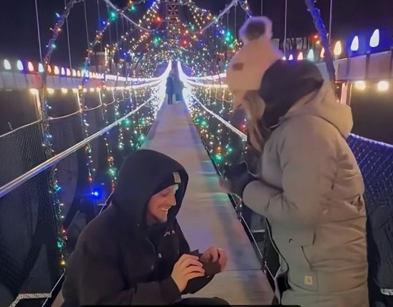 Conhecida por ser a ponte suspensa mais longa dos Estados Unidos, a SkyBridge Michigan atrai turistas em busca de experiências panorâmicas e momentos especiais (Foto: Reprodução Youtube)