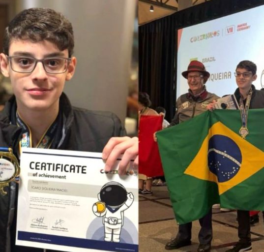 Ícaro superou concorrentes de diversos países, consolidando-se como um dos principais nomes de sua faixa etária na área científica (Foto: Reprodução redes sociais)