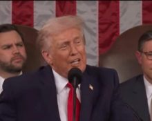 O presidente defendeu regras mais rígidas nas fronteiras e associou a imigração ilegal a problemas de segurança pública (Reprodução TV)