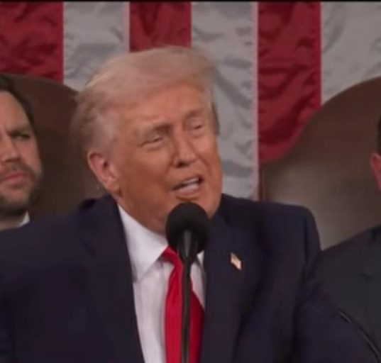 O presidente defendeu regras mais rígidas nas fronteiras e associou a imigração ilegal a problemas de segurança pública (Reprodução TV)