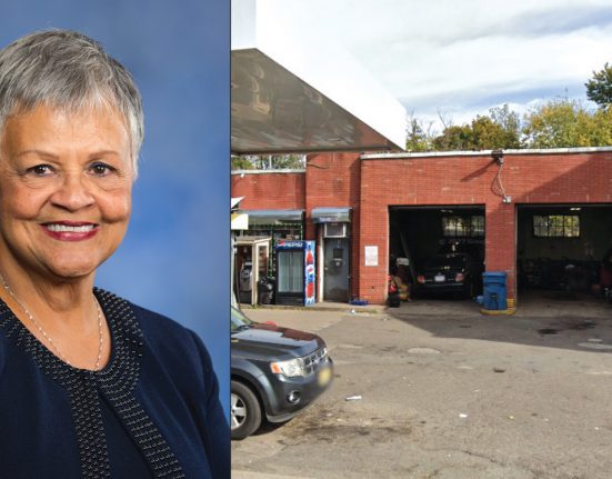 O episódio teve origem em uma ação de fiscalização ocorrida no dia 20 de fevereiro em uma oficina mecânica na região de Trenton, NJ. Watson Coleman (à esquerda) afirmou nas redes sociais que agentes teriam coberto câmeras de segurança e detido trabalhadores (Foto: Divulgação/Google Maps)