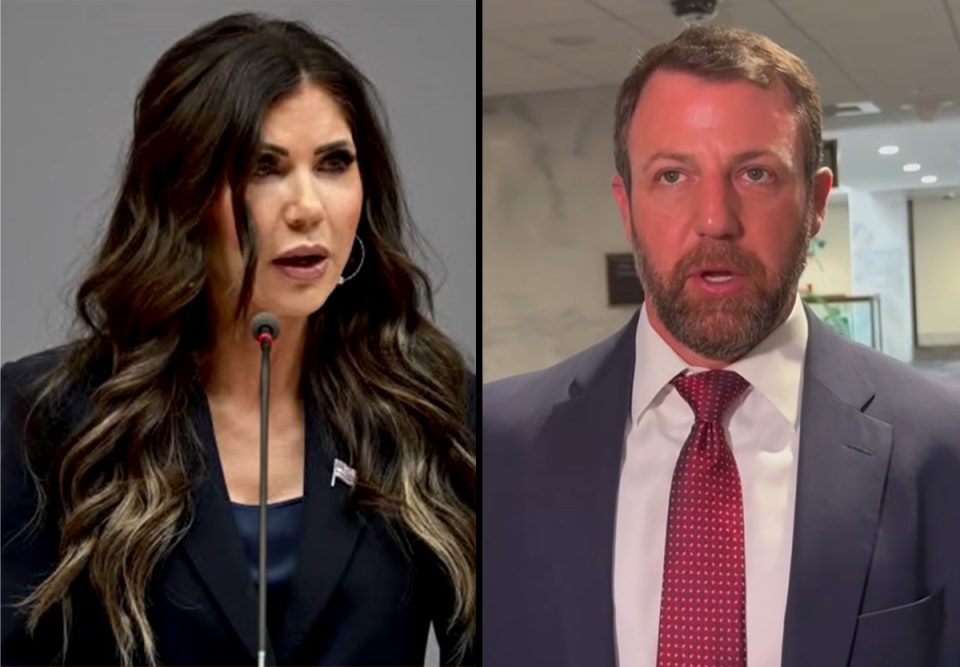 Donald Trump demitiu Kristi Noem do cargo de diretora do Department of Homeland Security, e anunciou seu substituto, o senador Republicano por Oklahoma Markwayne Mullin (Foto: Youtube)