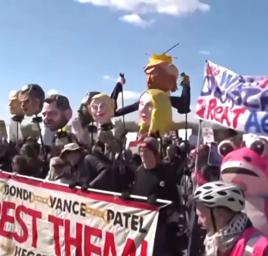 A Casa Branca minimizou os protestos, classificando-os como manifestações de oposição, e aliados do governo questionaram sua representatividade (Foto: Reprodução TV)