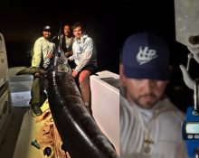 A captura ocorreu na região das Florida Keys, tradicional destino da pesca esportiva nos Estados Unidos (Foto: Reprodução redes sociais)