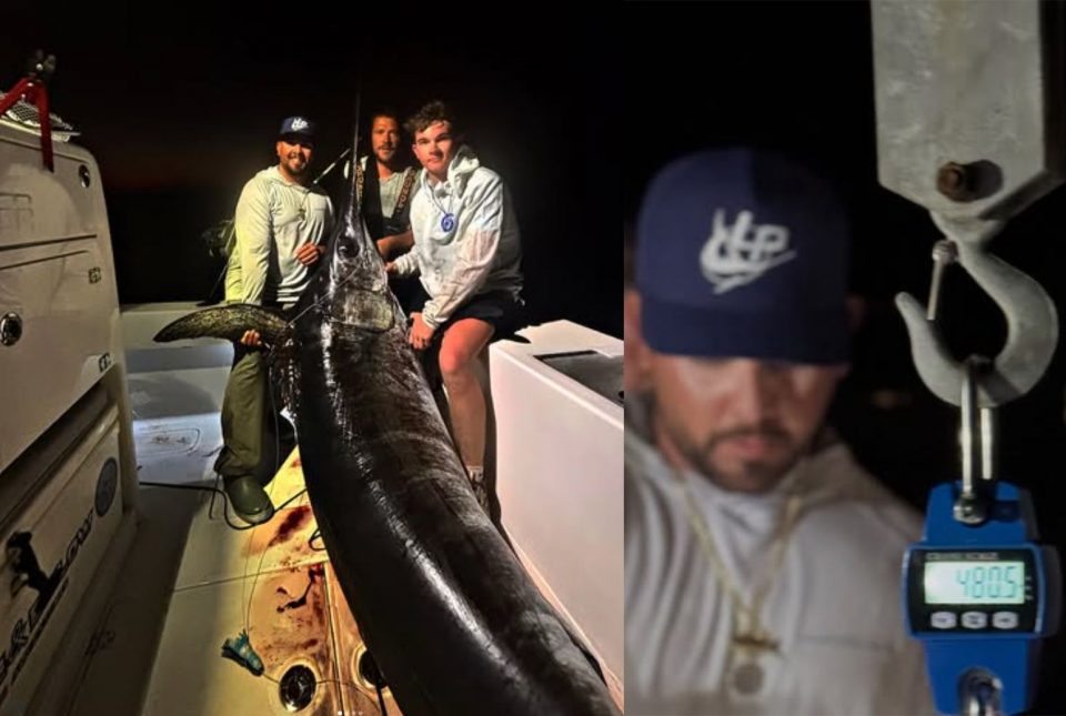 A captura ocorreu na região das Florida Keys, tradicional destino da pesca esportiva nos Estados Unidos (Foto: Reprodução redes sociais)