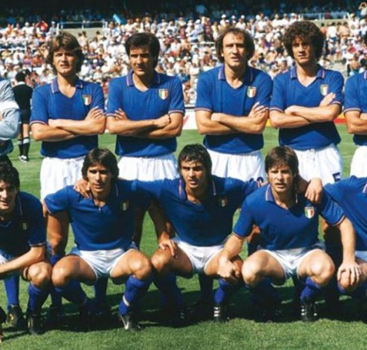 A seleção italiana que venceu a Copa do Mundo de 1982 na Espanha (Foto: Wikipedia)